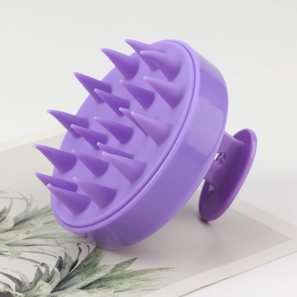 Silicone Shampoo Scalp Hair Massager Head Body Scalp Massage Brush Scalp Massage Brush Comb Magic Handle Brush Spa Massage Brush