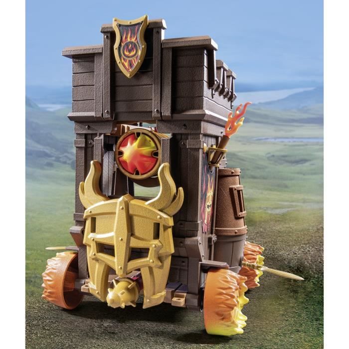 Playmobil 71643 Battle Tank with Cannon of the Burnham Raiders, Novelmore, 68 Pieces, From 4 Years