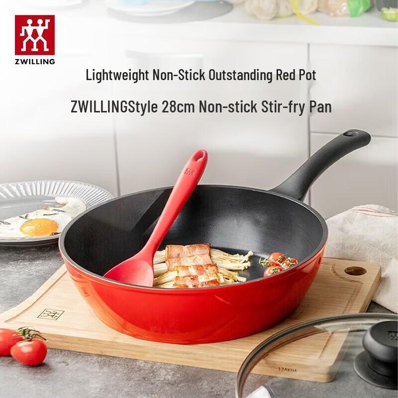 ZWILLING Style 28cm Non-stick Wok 2-Piece Set