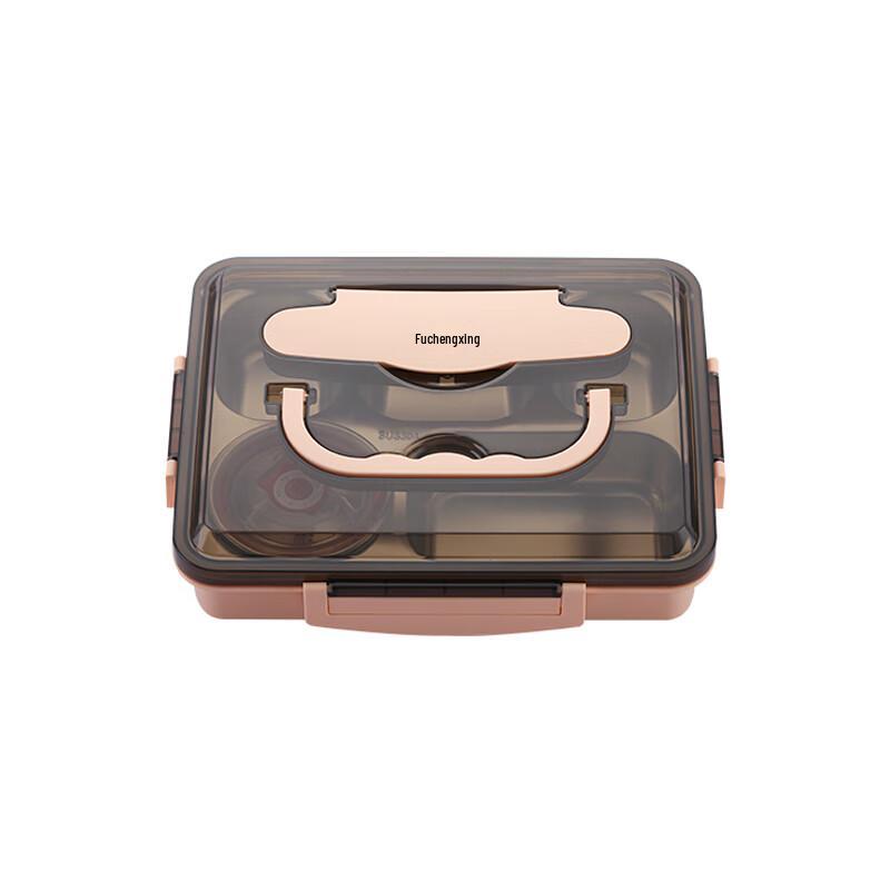 FU CHENG HANG 304 Stainless Steel 4-Compartment Insulated Lunch Box