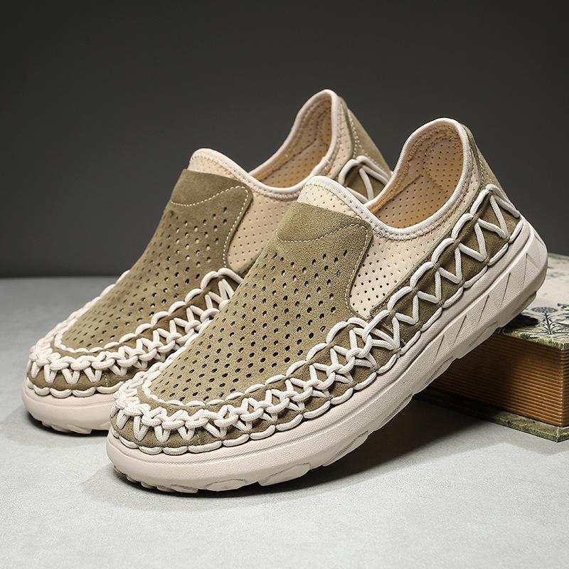 Men's Plus Size Breathable Mesh Sandals & Casual Old Beijing Running Dad Shoes