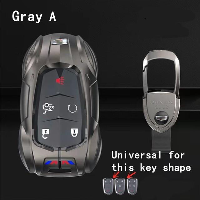 Zinc Alloy Sports Car Design Key Cover Case For Cadillac Escalade CTS XTS ATS ATS-L XLS SRX 4/5/6 Button 28T CTS-V XT5 CT6