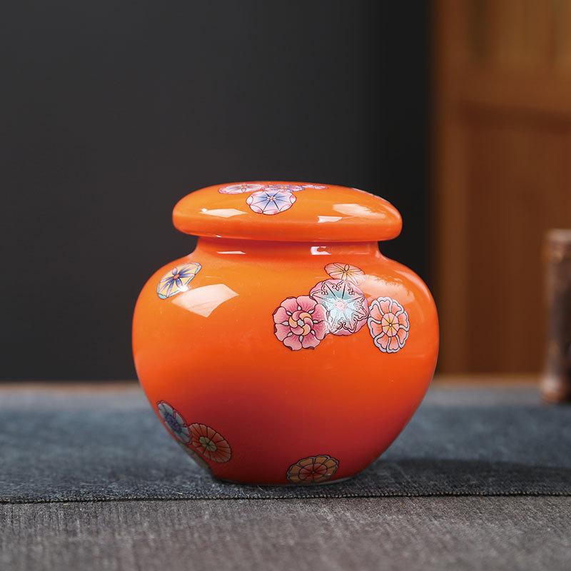 Сине-белый фарфоровый генеральский сосуд керамический маленький герметичный сосуд портативная чайница бытовая банка для хранения конфет ювелирных изделий свечей новый