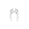 For Cadillac CT5 - 4pcs Handle Frame Silver Steel Inner Door Button