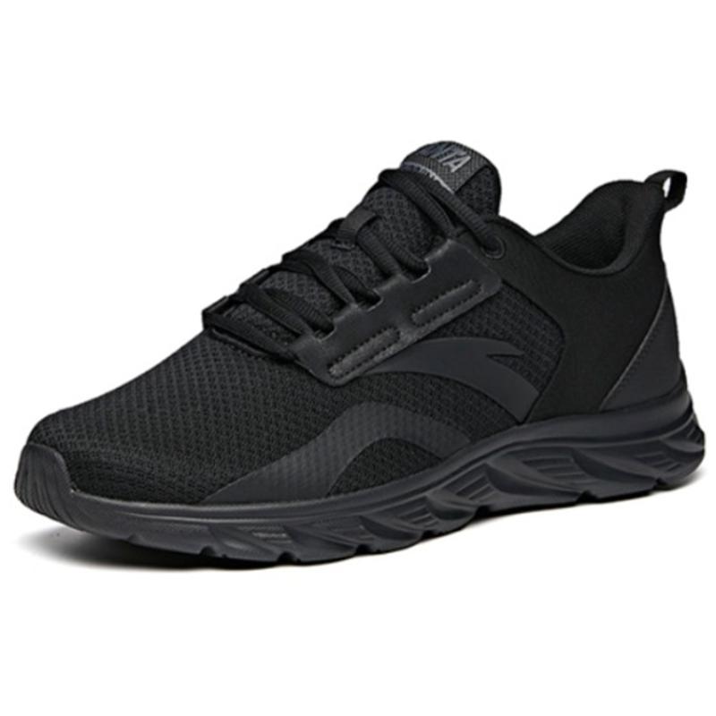 Anta Running Collection Cushioning Anti-Slip And Wear-Resistant Low-Top Running Shoes Men's Black Sneakers 912145523-1
