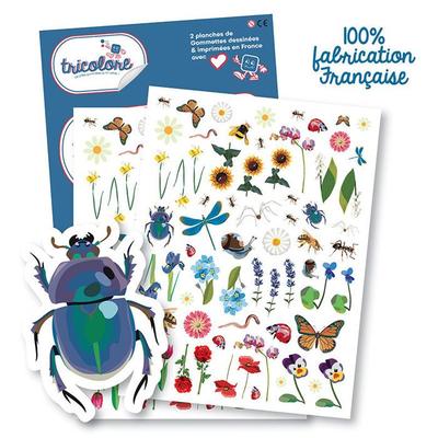 Stickers - Nature - Insects - Flowers - Plants - 138 Pieces