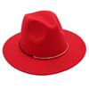 Top Hat Wool Felt Hat Men'S And Women'S Wool Hat Jazz Hat Flat Edge Sun Hat Tide