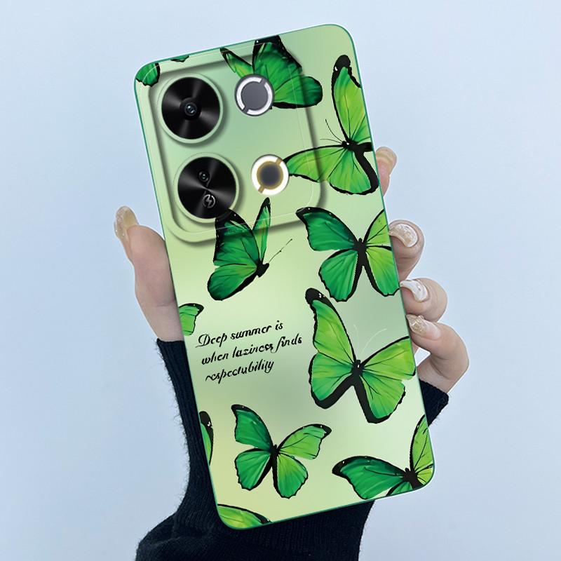 For Itel P65 P671L Etui Fashion Simplicity Oil Painting Floral Protective Phone Case For ItelP65 P 65 Coque Soft Silicone Covers