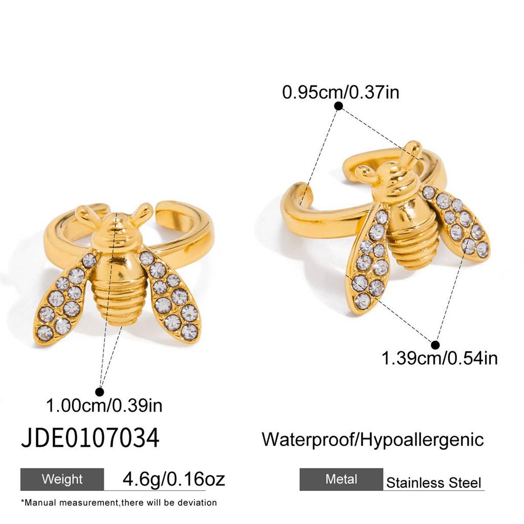 JYL TS Bracelet Earrings Bee Design Brings Industry & Blessings