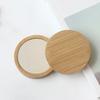 10 Stück Kosmetikspiegel Mini Tasche Reise Klein Kosmetik Hand Holz Holz Kompaktspiegel