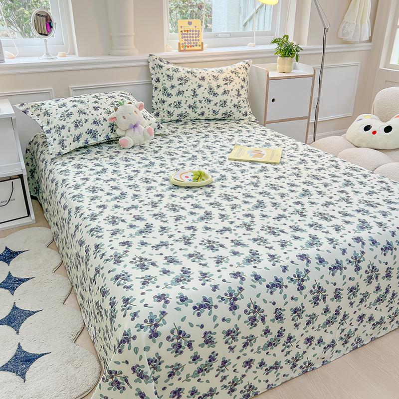 

1 printed sheet floral Nordic style Single Double bedding Single Student dormitory bedding (pillowcase not included) 120cmx230cm