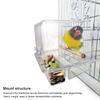 Acrylic Bird Feeder Parrots Automatic Hanging Feeding Food Bowl Bathtub Pet Supplies Tool AccessoryFood Bowl