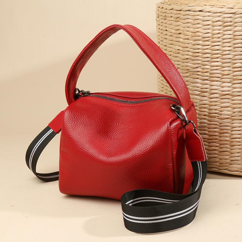 Měkký kožený polštář Podpažní výklenková taška Dámská velkokapacitní přenosná ramenní diagonální závěsná dámská taška