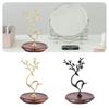 Elegant Deer Desktop Jewelry Organizer Decorative Multi Layer Storage Rack for Necklaces Earrings Bracelets and Rings