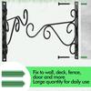 Metal Wall Hook Wall-mounted Plant Hanger Hook with Screws Heavy-Duty Hook for Flower