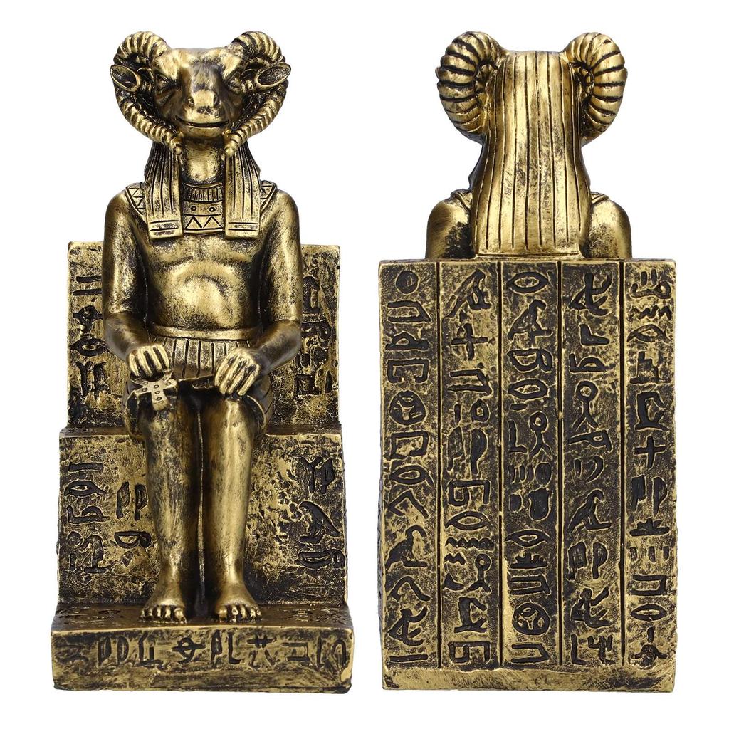 Egyptian Gods Figurine Durable Resin Wear Resistant Clear Texture Exquisite Workmanship Egyptian