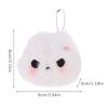 Sweet Plush Rabbit Doll Pendant Angry Crying Expression Keychain Mobile Phone Case Women Bag Decoration Keyrings Pendant Gift