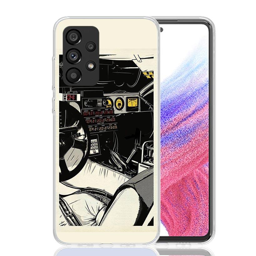 Back To The Future Time Machine Case Phone Cover for Samsung Galaxy A17 A16 A15 A14 A13 A56 A55 A54 A53 A36 A35 A34 A33 A26 A25