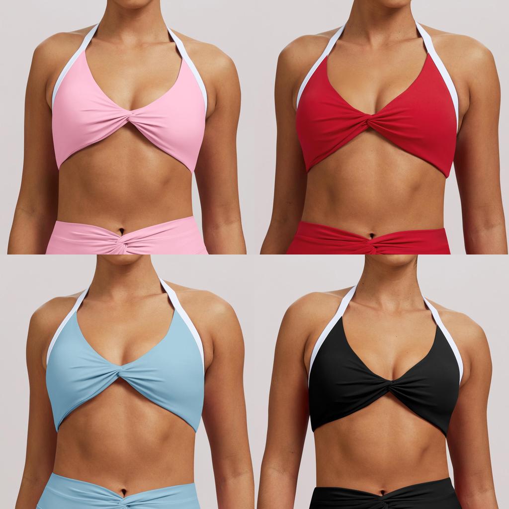 Nude Feel Yoga Bra With Removable Pads For Running And Fitness In Youth Women
