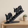 Nordic Style French Bulldog Statues 3D Printed Canine Statues Crafts  Bedroom Decor
