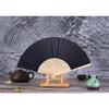 1 Peça Ventilador de Dança de Mão Estilo Chinês Padrão Personalizado Ventilador Dobrável de Bambu Ventilador de Mão para Casamento Ventilador de Flor de Bambu