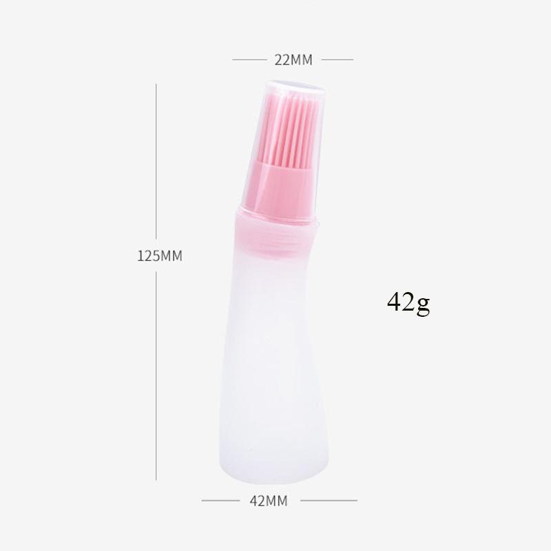 1 Stück Grill-Borstenbürste, Ölkontrollbürste, Silikon-Grillbürste, Silikon-Butterflaschen-Schräg-Sweep-Ölflaschen-Sweep mit Kappe