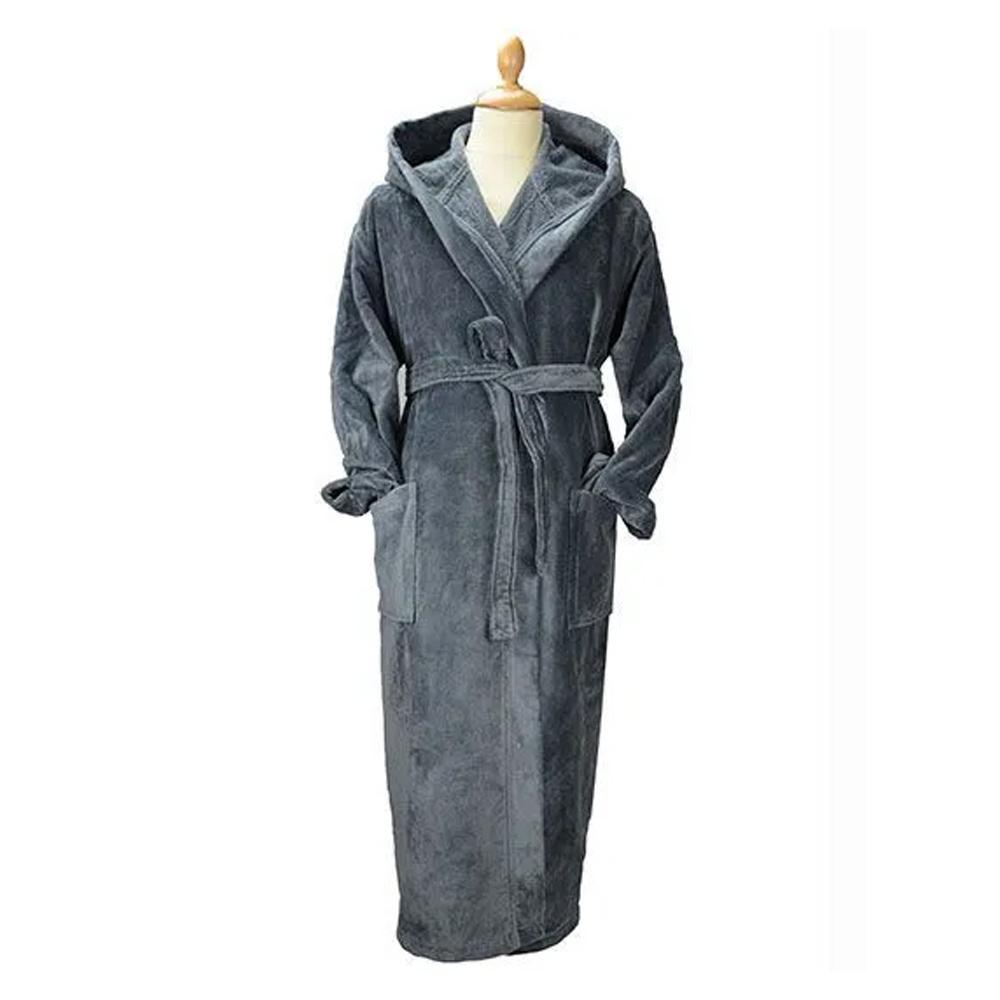 ARTG Womens/Ladies Deluxe Velour Hooded Dressing Gown