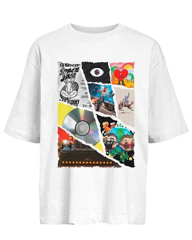 2026 Bad Bunny Print Tshirt Men Women Y2k Sleeve Heavy pure Cotton Street Harajuku Clothing High Quality Casual Top