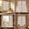 Flower Stained Glass Window Film Lotus Morning Glory Floral Window Cling Removable Decorative Static Sticker UV Blocking Privacy Decals for Living