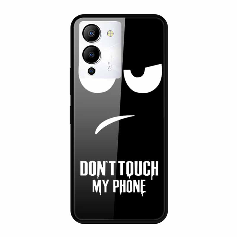 Luxury Shockproof Tempered Glass Back Cover Hard Case For Infinix Note 12 G96 Infinix Note 11pro 11s Protective Cool Phone Cover