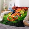 Sky Flare Dragon  Print Flannel Blanket, High quality Comfortable for All Seasons, Home Decor, Warmth and Comfort