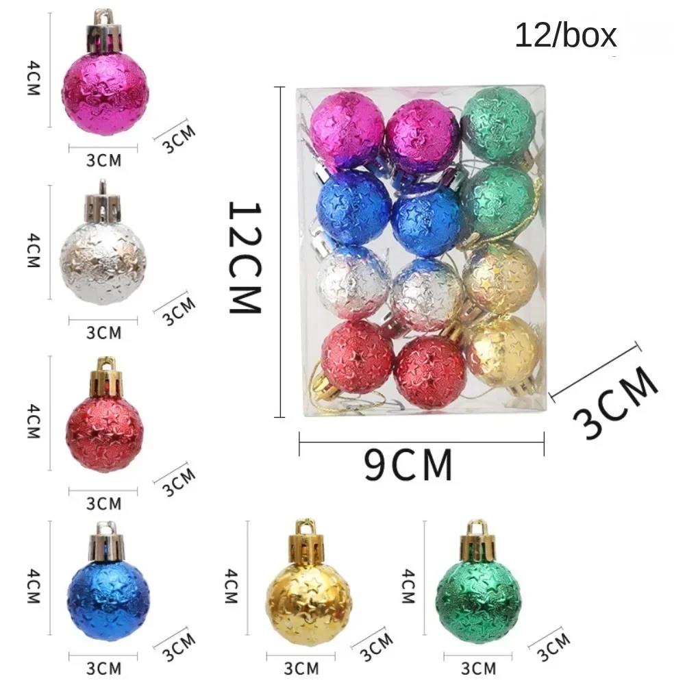 6PCS Red Christmas Hanging Decoration Electroplated Stawberry Christmas Tree Ornament Party Supplies Shopwindow Xmas Baubles 7
