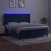 VidaXL Slat Bed Base with Mattress and LED, Upholstered Bed, Double Bed, Adult Bedroom Interior Bed, 3139461