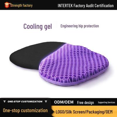 Breathable Honeycomb Gel Seat Cushion for Long Sitting – Ice Cool Pad for Office & Car