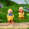 4Pcs/Set Animated Ducks Decorative Ducks Figurines Cartoon Plastic Exquisite Statue for Kids