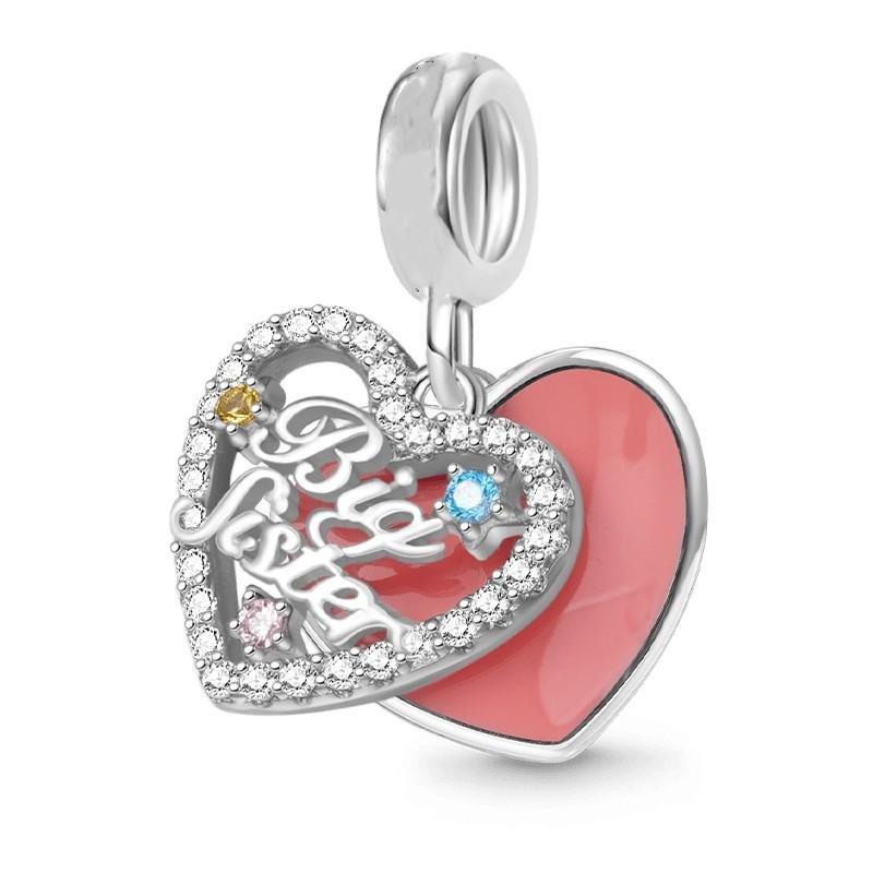 Copper Plated Family Series Dog Bead Fit Original Bracelet Diy Shining Mother Charms Jewelry Gift Women Pendant