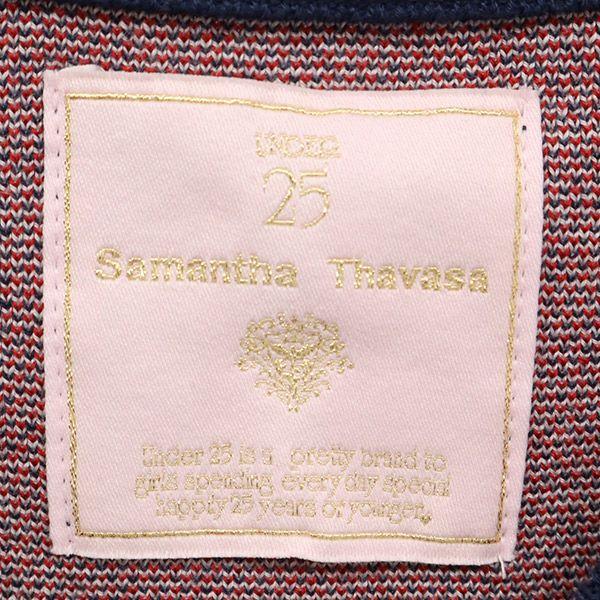 Samantha Thavasa Heart Golf Knit Vest S Navy Women Used