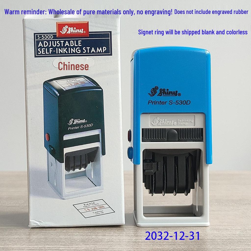 Shiny Self-Inking Custom Engraving Office Seal by Taiwan Teachers