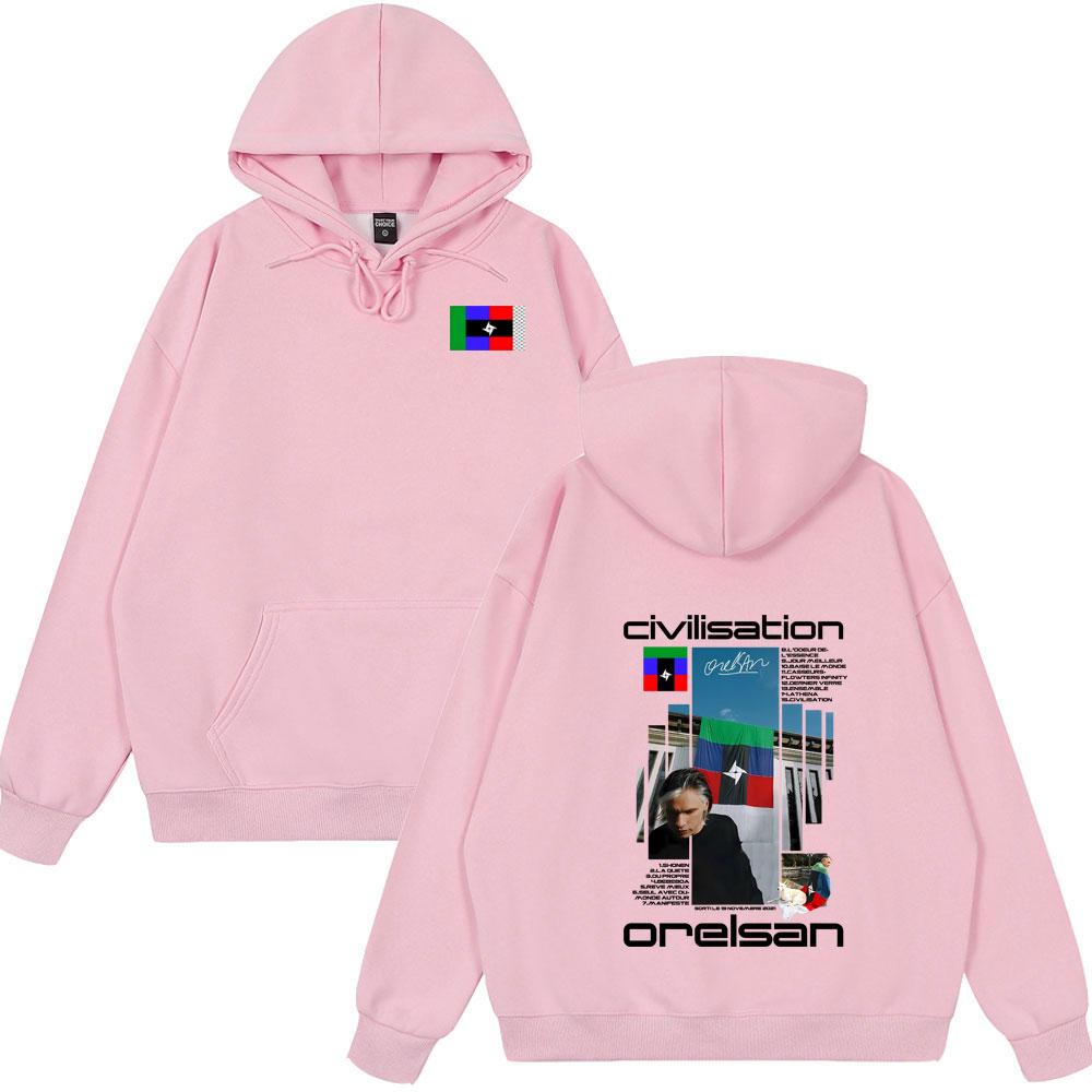 

Hot Sale Hoody Rapper Orelsan Civilisation Album Hoodie Women Hip Hop Fashion Streetwear Male Casual Oversized New Style Clorhes L
