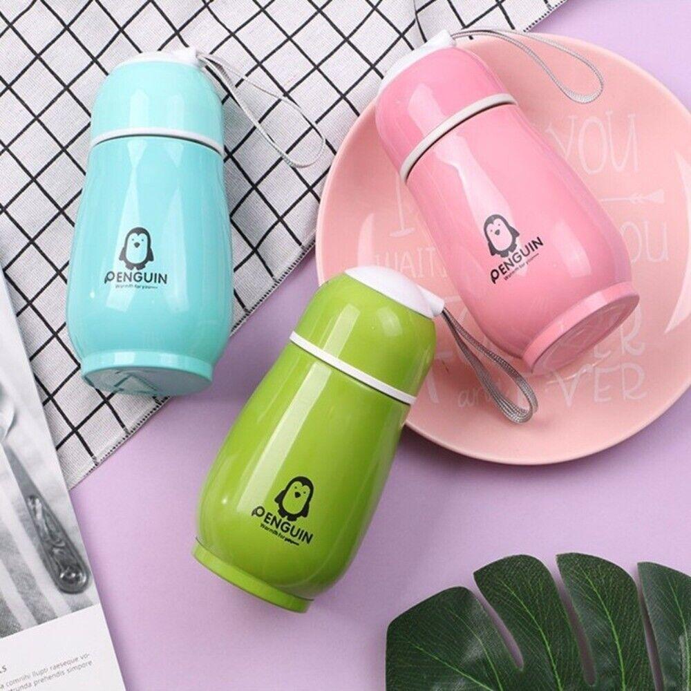 Edelstahl Mini Pinguin Thermobecher Thermoskanne Vakuumflasche Sportbecher