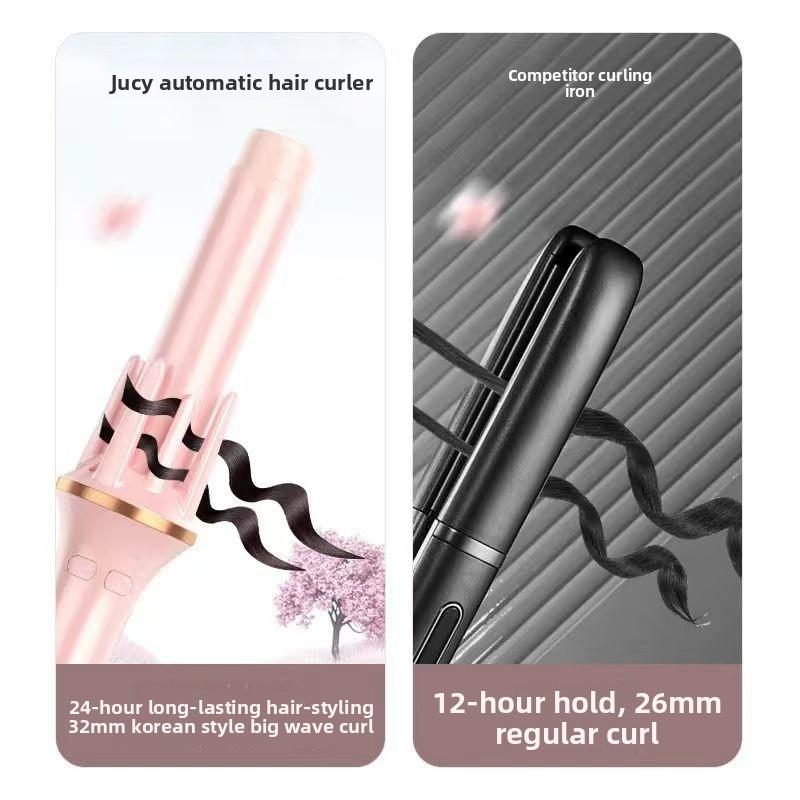 Rizador de pelo automático 2 en 1 plancha y rizador profesional para peinado rápido