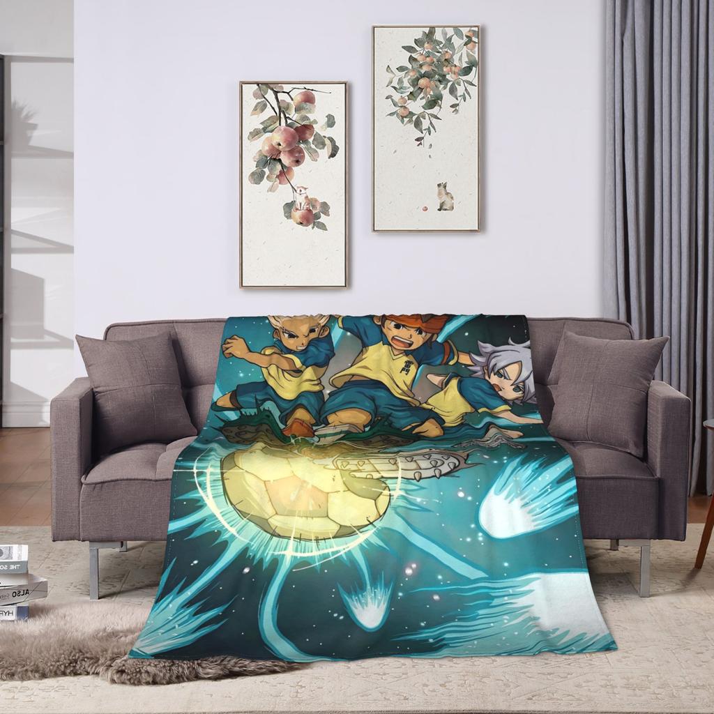 Anime Axel Blaze Inazuma Eleven Warm Soft Blanket Student Plush Throw Blanket Funny Couch Chair Flannel Bedspread Sofa Bed Cover