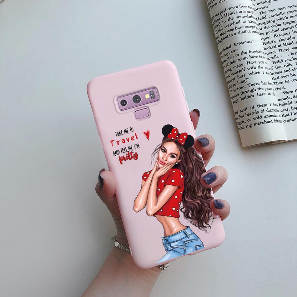 For Samsung Galaxy Note 9 Case Cover Cute Cat Cartoon silicon Back Cover TPU Funda For Samsung Galaxy Note 9 Note9 Phone Case