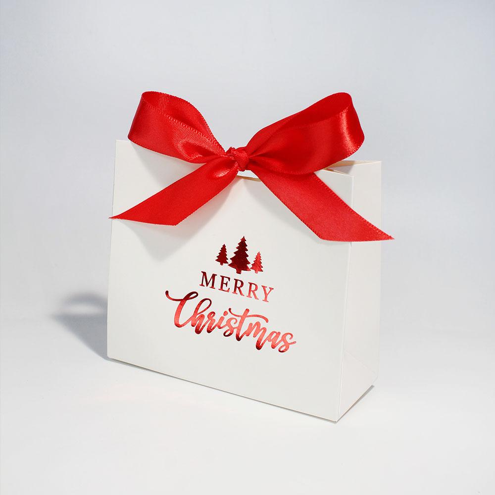 Christmas Gift Candy Box 3D Eve Cookies Favor Gift Packaging Box With Ribbon New Year Merry Christmas Party Decoration