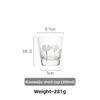 Hammered Texture Glass Cup with Daisy Pattern Creative Design for Water Juice Drinks Home Use Heat Resistant Aesthetic Gift