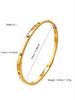 INS Style Simple Encrusted Zirconia Bracelet Bracelet Fashion Retro Style 18K Gold-Plated Stainless Steel Bracelet Bracelets