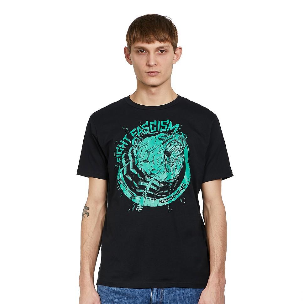 Neon Black Grizzly T-Shirt Black Green- XXXXL