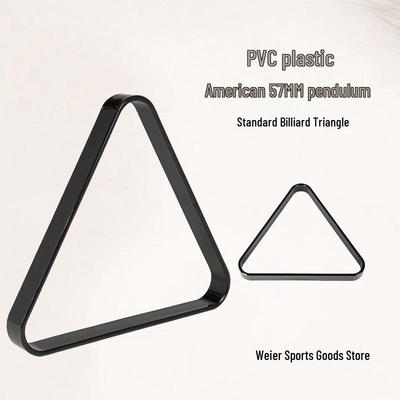 Schwarzes PVC Billard Dreieck für Standard 8-Ball Pool