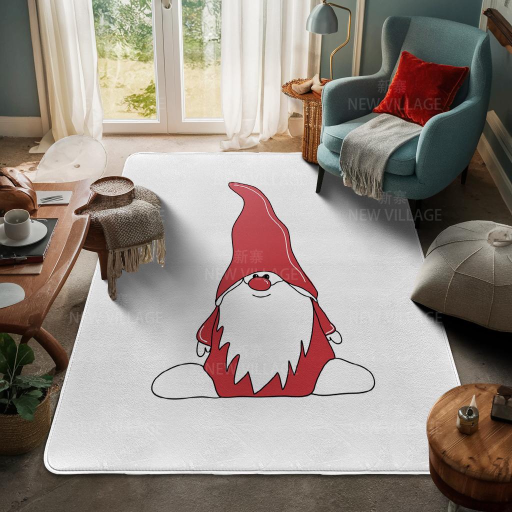 House Entrance Carpet Home Door Mat Living Room Bath Foot Bathroom Non-slip Water Absorption Rugs Bath Merry Christmas Winter