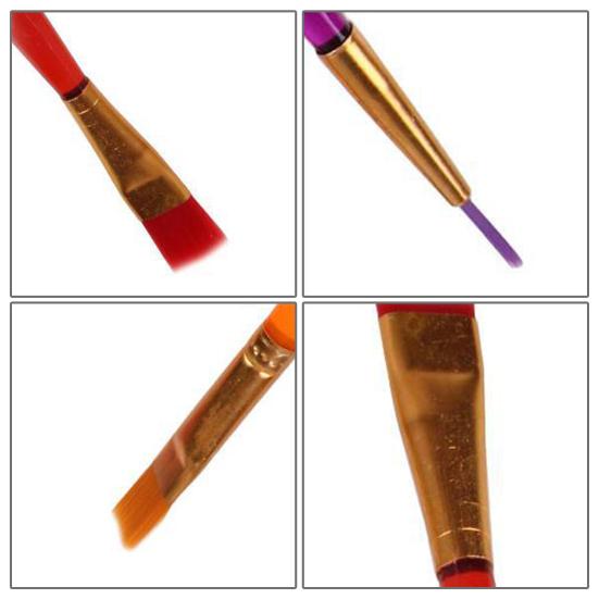 6ks malířský štětec Pohodlné uchopení Průhledná tyč Studenti Přenosný akvarelový štětec na kreslení Sada školních potřeb